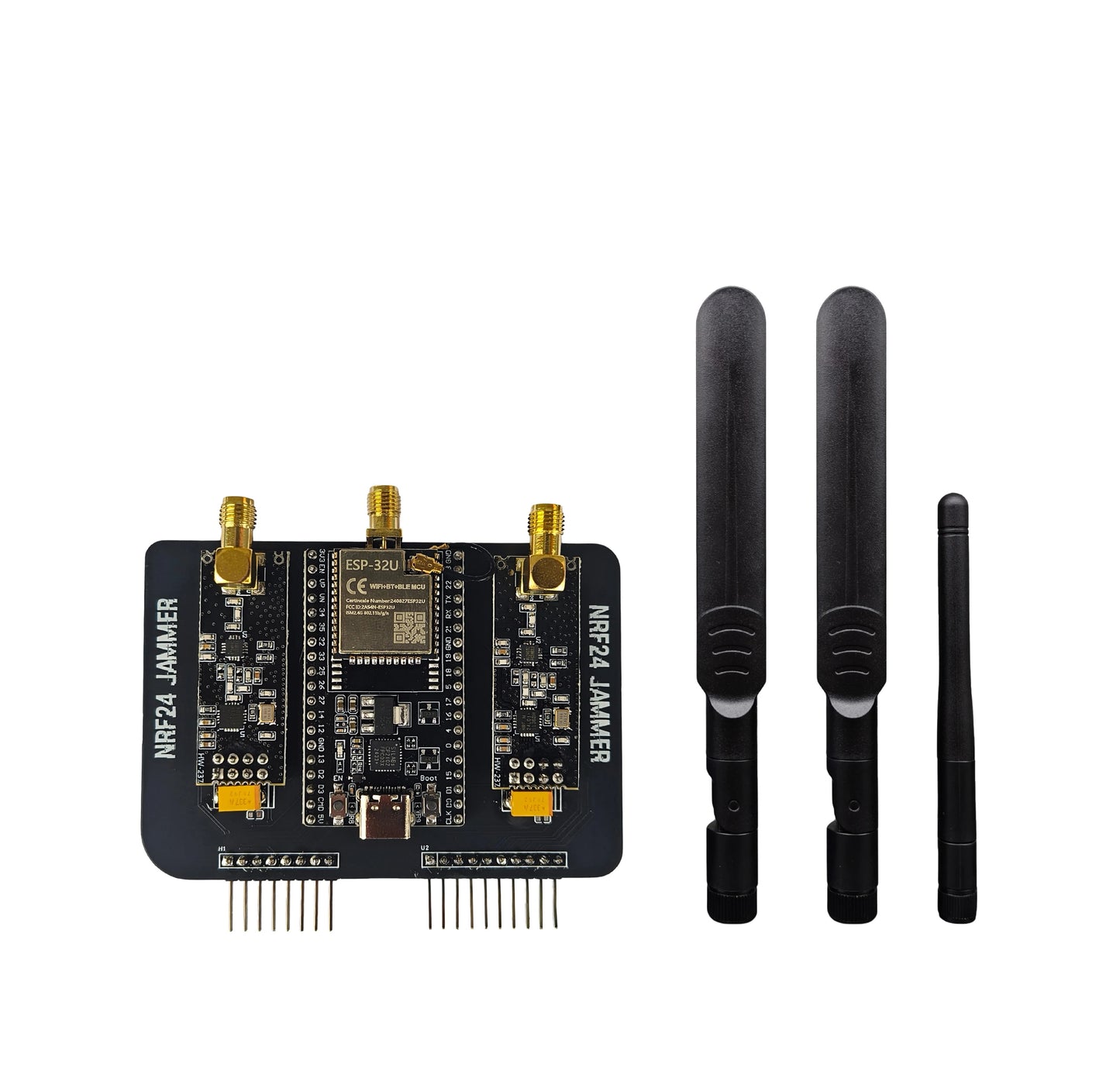 New ESP32+NRF24L01 PA LNA 2.4GHz Module for Flipper Zero,Upgraded Antenna supports Bluetooth Blocker signal Development Board
