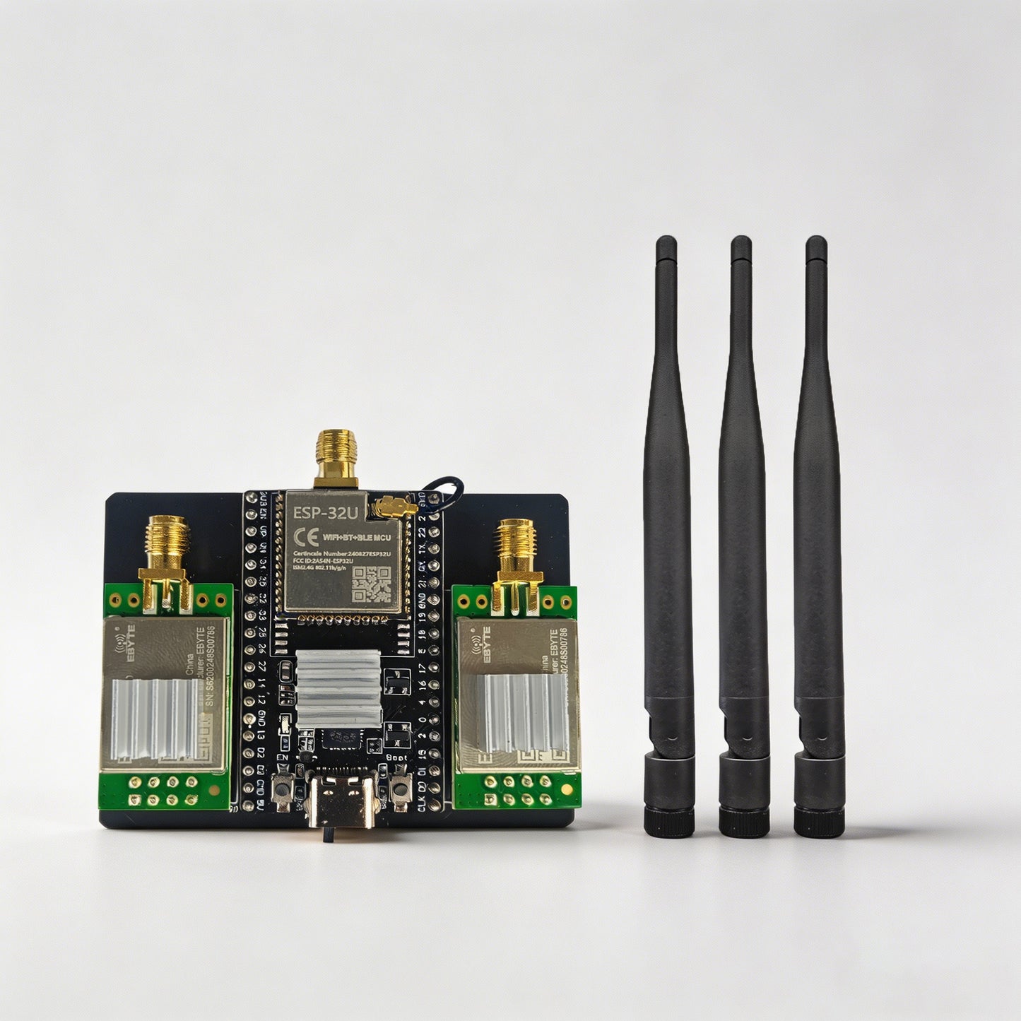 New ESP32 + NRF24L01 PA LNA 2.4GHz Module ,Upgraded Antenna Block Bluetooth Signal Dual Mode Communication Protocol Development Board