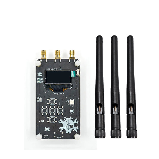New NRF BOX V2.0 Open-Source All-in-One Gadget for BLE and 2.4GHz Networks,ESP32-WROOM-32U Integrated Chip Arduino