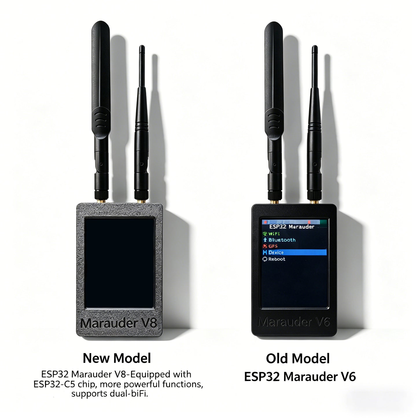 New ESP32 Marauder V8 ESP32-C5 2.8 Inch Touch Display Dual Band WiFi Bluetooth GPS Support 2.4G & 5G Signal Wireless