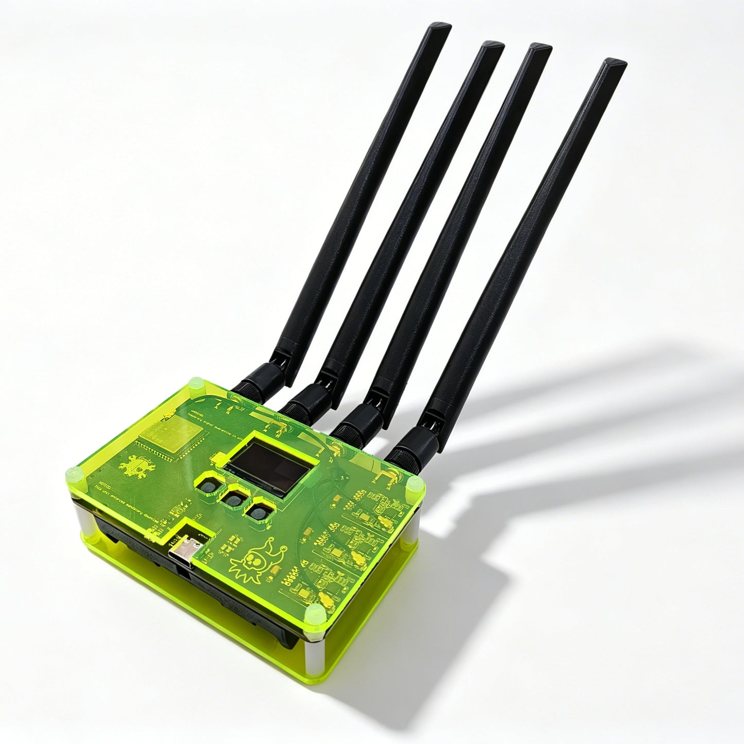 Finished RF CLOWN V2.0 ESP32 Wireless Security Tester Kit, 3 NRF24L01 BLE Bluetooth Analyzer, Pentesting Tool with OLED