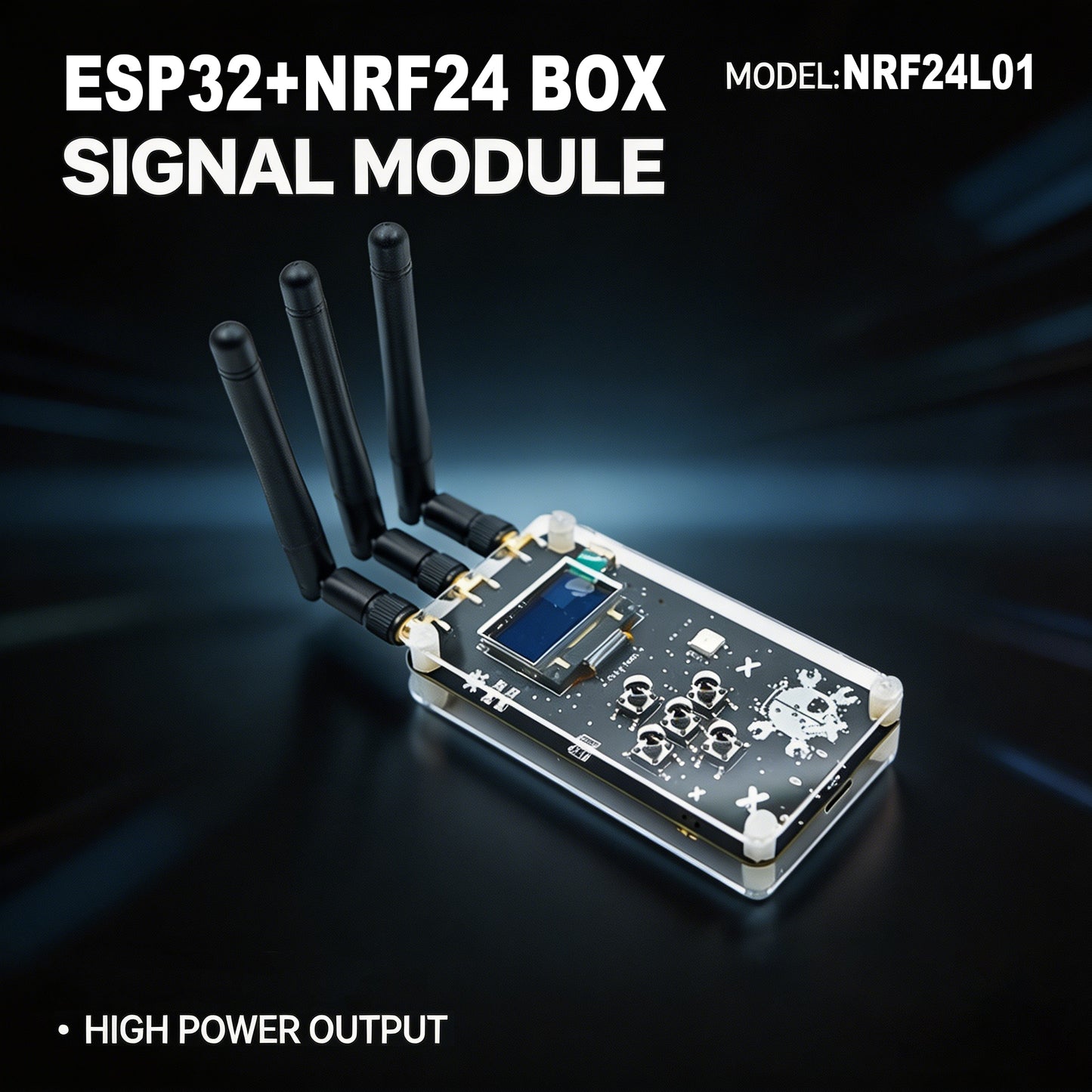 New NRF BOX V2.0 Open-Source All-in-One Gadget for BLE and 2.4GHz Networks,ESP32-WROOM-32U Integrated Chip Arduino