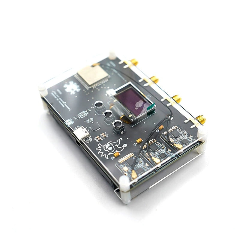 Finished RF CLOWN V2.0 ESP32 Wireless Security Tester Kit, 3 NRF24L01 BLE Bluetooth Analyzer, Pentesting Tool with OLED