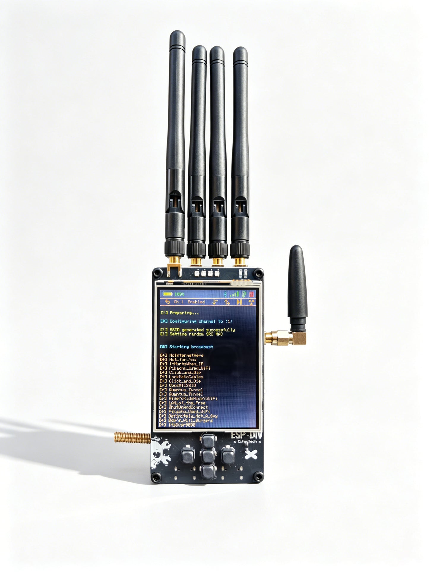 Latest ESP32DIV V2 Upgrade Kit with Enhanced Antenna, NRF24 CC1101 IoT Development,Wifi,Bluetooth,Signal Con,SubGHz