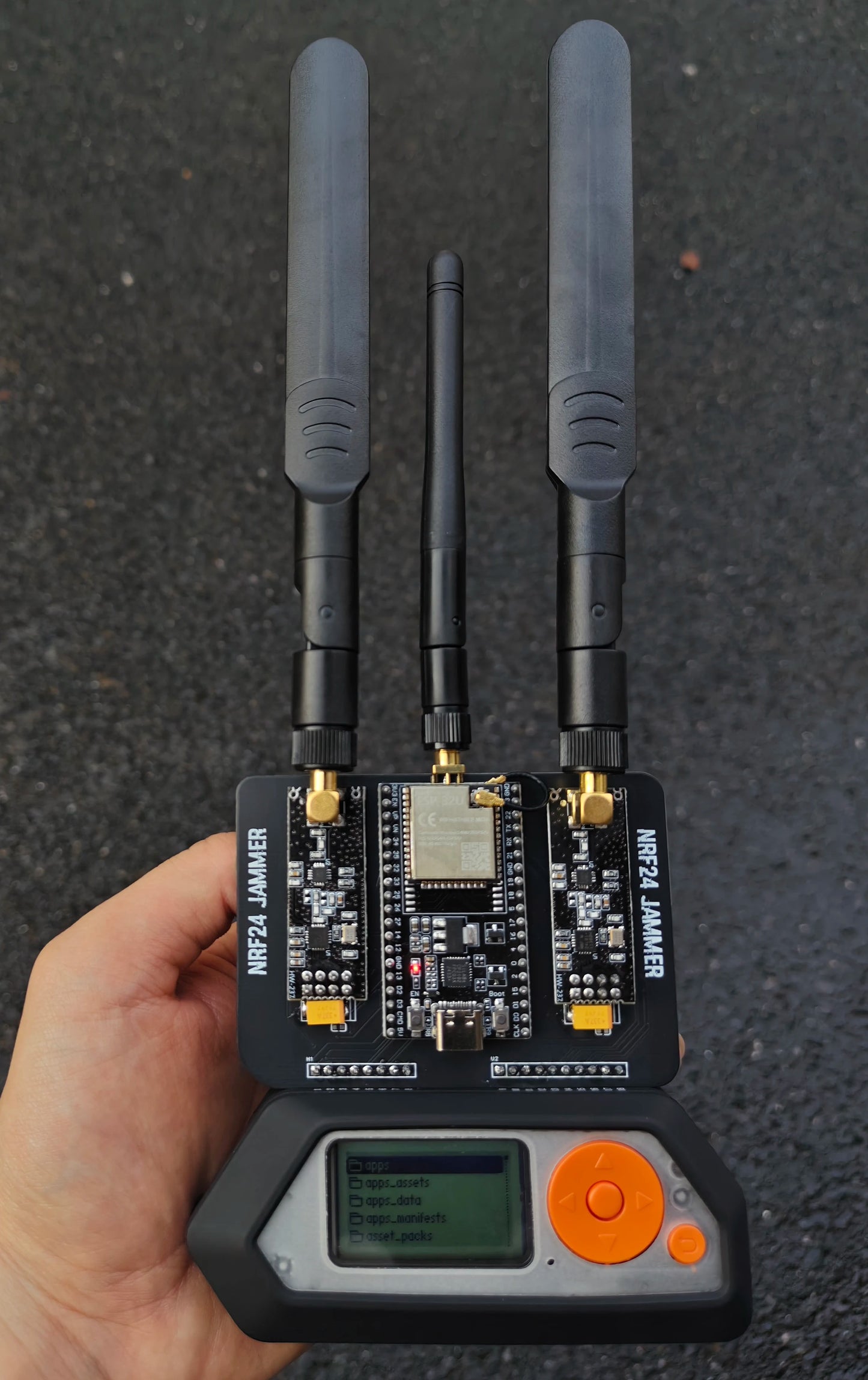 New ESP32+NRF24L01 PA LNA 2.4GHz Module for Flipper Zero,Upgraded Antenna supports Bluetooth Blocker signal Development Board