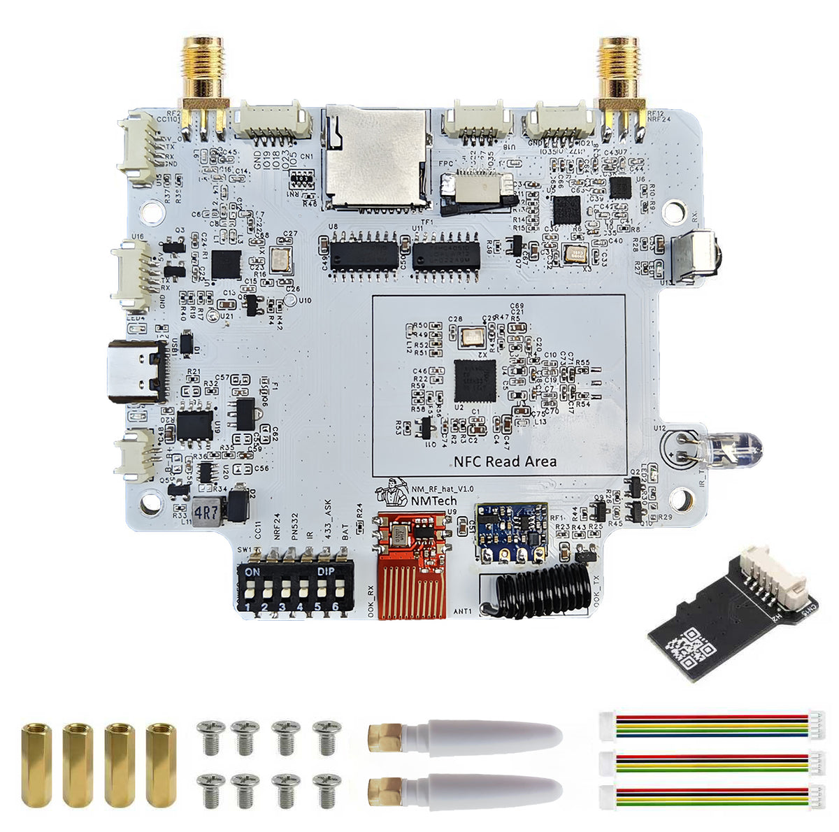 NM-CYD-C5 ESP-Claw New AI Agent Board with 2.8″ TFT LCD Touchscreen with ESP32-C5 Support NM-RF-HAT Dual Band WiFi IoT Mainboard